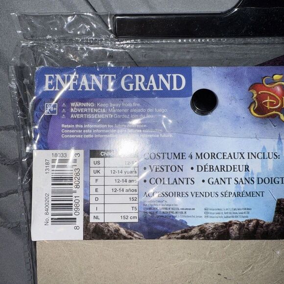 Mal Disney Descendants 2 Costume Large - Picture 5 of 6